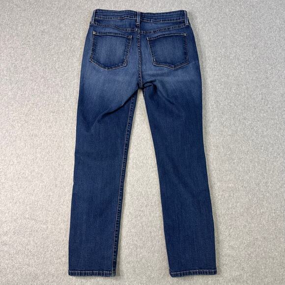 NYDJ Jeans Blue WMNS 8 Slim Fit Boyfriend Denim Lift Tuck Technology High Rise - Picture 3 of 13